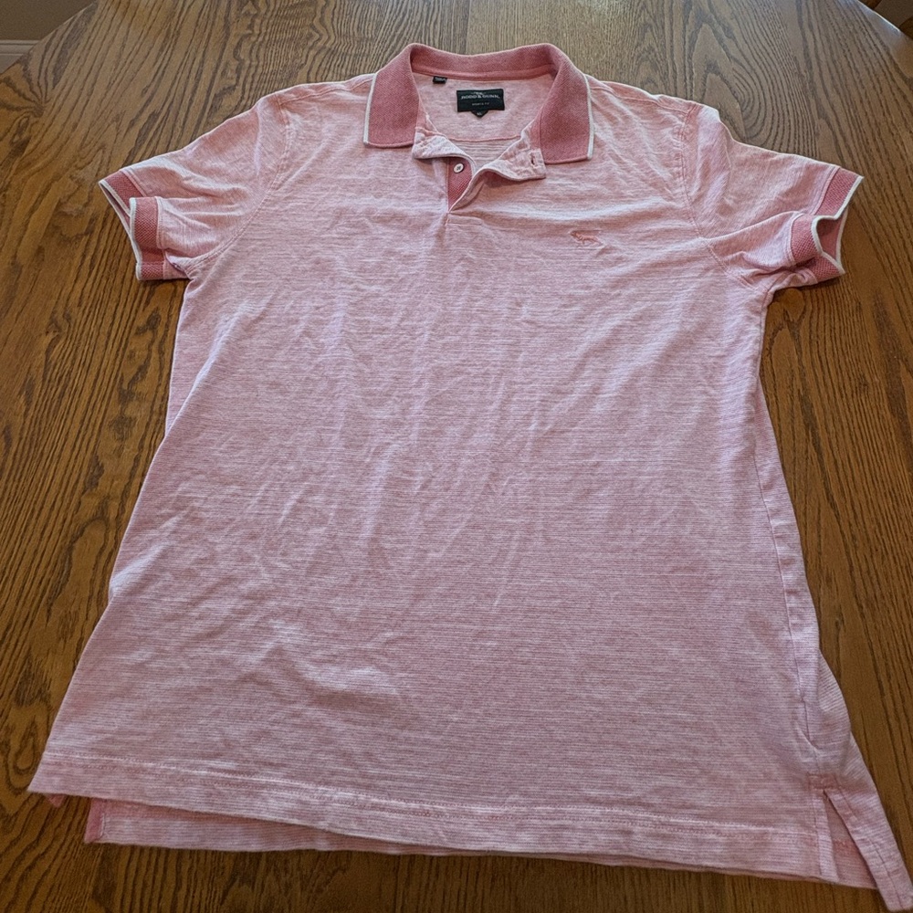 Rodd Gunn Pink Men’s XL Sports Fit Short Sleeved Polo Shirt